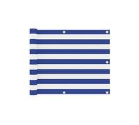 Balkonscherm 75x300 cm oxford stof wit en blauw134912