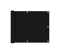 Ecran de Balcon Brise-vue Brise-vent Store de Jardin Ecran de Protection Ecran d'Intimité Extérieur Noir 75x300 cm Tissu Oxford