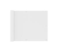 vidaXL Écran de balcon - Blanc - Imperméable - Protection UV - 75x400 cm