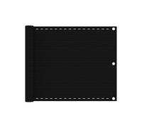 Vidaxl Écran De Balcon Noir 75x500 Cm Pehd Noir