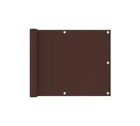 vidaXL Ecran de Balcon Brise-Vue Brise-Vent de Jardin Ecran de Protection Ecran d'Intimité Confidentialité Extérieur Marron 75x600 cm Tissu Oxford