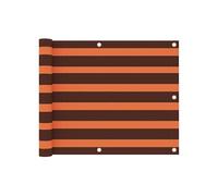 Balkonscherm 75x600 cm oxford stof oranje en bruin134927