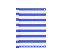 Balkonscherm 90x400 cm HDPE blauw en wit310889