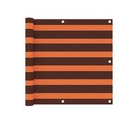 vidaXL Balkonscherm 90x400 cm oxford stof oranje en bruin134929 Marron G