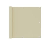 vidaXL Écran de balcon 134954 Tissu Oxford 90 x 500 cm Crème