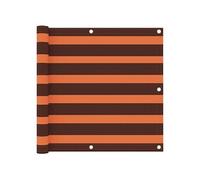 Balkonscherm 90x600 cm oxford stof oranje en bruin134931