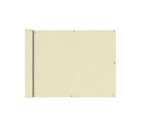 vidaXL Balkonscherm crémekleurig 90x400 cm oxfordtextiel42338 Crème G