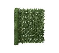 Ecran de Balcon avec Feuilles Clôture de Balcon Brise-vent Ecran d'Intimité Ecran de Protection Jardin Terrasse Extérieur Vert Foncé 400x100 cm