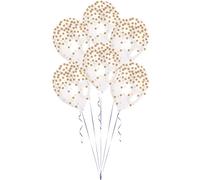 BALL 6pk 11" ptd Confetti Gold