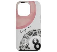 Ball 8 Lucky Esthétique Rose & Guépard Y2K Imprimer Coque pour iPhone 13 Pro