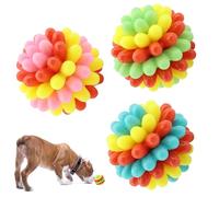 Ball de chien interactif - balle de jeu en caoutchouc, jouets pour animaux de compagnie pour l'entraînement, jeux amusants avec une action en mouvement, jouet pour l'exercice et enrichissement en inté