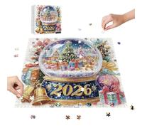 Ball de Crystal de Noël - Puzzle 1000 pièces | 2026 Christmas Craft Puzzle, Paper Art Craft Jigsaw Games Perfect for Home, Family Activity and for Men Women, 9.84x7.87x1.97in