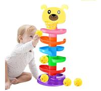 Ball Drop Tower - Baby Track Ball Game, montessor Ball Tower Touet | Jouet à Balle à Balle roulante pour Les Tout-Petits, Tour d'activité empilable, Jouet d'apprentissage préscolaire, Jouet de dévelo