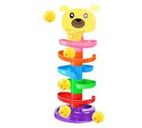 Ball Drop Tower - Toddler Toy, tour de roulement, jeu d'empilement | Tour à billes détachables de 6 couches avec 5 balles colorées, jouet éducatif précoce pour les bébés et les d'âge préscolai