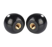 Ball Lever Knob Set of 5, Durable Black Knobs with Copper Insert for