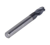 Ball Nose End Mill 4 Flute, Tungsten Carbide CNC Router Bit, Spiral Milling Cutter for Wood Acrylic PVC Marble Engraving with Wear Resistant Design for Hobbyists and Light Industri (Rch*16*D8*60)