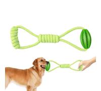Ball on Rope Dog Toy, Rope Ball Dog Toy | Toys de corde à boule de chien pour grande race | String de conception de fuites alimentaires, distributeur alimentaire interactif, réduisez l'ennui, nœud de