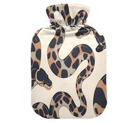 Ball Python Bouillotte minimaliste avec housse souple 2 l pour thérapie par le chaud et le froid, les thérapies chaudes et froides