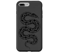 Ball Python Sketch Minimalist Snake - Anthracite Coque pour iPhone 7 Plus/8 Plus