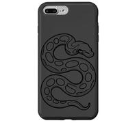 Ball Python Sketch Minimalist Snake - Anthracite Coque pour iPhone 7 Plus/8 Plus