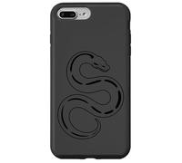 Ball Python Sketch Minimalist Snake - Anthracite Coque pour iPhone 7 Plus/8 Plus