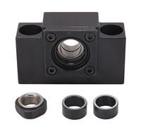 Ball Screw Support Bearing Block | High Accuracy Stable Rotation for SFU1605 / SFU1204 | CNC Router/Machine Tool/Robot End Support | Carbon Steel, Oxidation Controlled