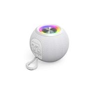 Ball Shape Speaker - Enceinte sans fil Bluetooth fonction radio autonomie 10 h - Blanc