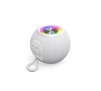 Ball Shape Speaker - Enceinte sans fil Bluetooth fonction radio autonomie 10 h - Blanc