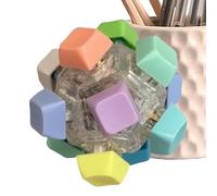 Ball Shaped Keyboard Fidget, 12 Key Sensory Clicker, LED Fixture with Sturdy Build, Entertainment Supply with Portable Design, 2.83x2.83 inches Desk Utility, Novelty Organizer for Office Holiday