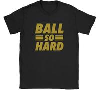 Ball So Hard Mens T-Shirt Jay Z Hip Hop Quote West Music Quote Black Manches Courtes(XX-Large)