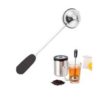 Ball Strainer, Stainless Steel Loose Leaf Infuser & Leak-Free Maker, Long-Handled Feature, Accessories for Drinkers, Teacup Infuser Diffuser for Home Office Kitchen Brewing