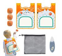 Ball Toss Game, Interactive Sticky Balls, Children Throwing Game, Outdoor Family Activity, Fun Tossing Set for Backyard Lawn Beach Poolside Travel Classroom Entertainment, 31.97 inches