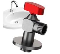 Ball Valve for Hose, Pipe Control Connector & Large Flow Triangular Design, Brass Ball Core Feature, Shut Off Valve for Heater Garden Hose Plumbing Irrigation Home Accessories