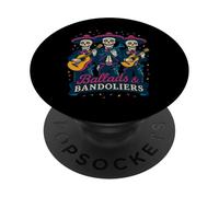 Ballades et bandoliers - Trio Amusant Calavera Mariachi PopSockets PopGrip Adhésif