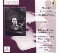 Ballades Op. 10 (4) Benedetto Michelangeli, Piano - Vatican 1977