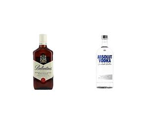 Ballantine's Scotch Whisky, Whisky Ecossais, 70 dition Limitée Joshua Vides - Exclusivité Amazon & Absolut Vodka 1 L