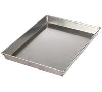Ballarini 7044.35 Plat Rectangulaire Étain, Évasée Coins Avec Bordure en Aluminium Brut, 30 X 23 cm