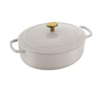 BALLARINI Bellamonte Cocotte 23 cm, Ovale, Blanc ivoire, Fonte