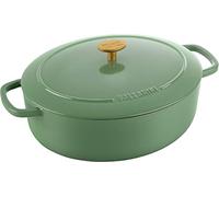 Ballarini Bellamonte Cocotte 29 cm, Ovale, Vert, Fonte