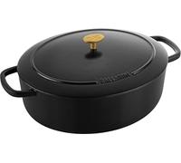 Ballarini Bellamonte Cocotte 33 cm, Ovale, Noir, Fonte