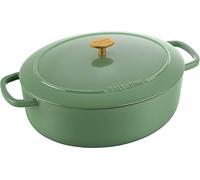 BALLARINI Bellamonte Cocotte rôtissoire en fonte émaillée ovale 31 cm 5,5 l Vert
