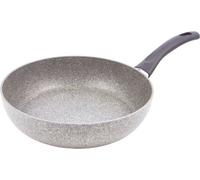 BALLARINI Sauteuse Haute, Ronde, ∅ 28 cm, Aluminium, Revêtement Anti-Adhésif Granitium, Indicateur de Température ThermoPoint, Gris Pierre, série Ferrara Granitium