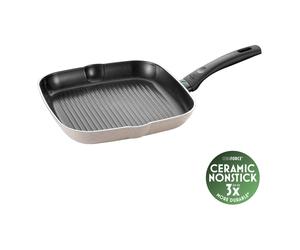 BALLARINI Ledro Gril, 28 cm, Aluminium, Revêtement antiadhésif en céramique