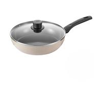 BALLARINI Ledro pole frire en cramique avec couvercle, 28 cm, beige