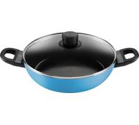 Ballarini - Poêle à frire avec 2 poignées et couvercle Caprera 28 cm Bleu