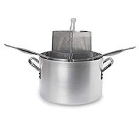 BALLARINI Professionale 7036.36 Cuiseur à pâtes 3 épingles, Aluminium, Gris, 36 cm