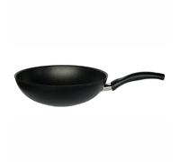 Ballarini Rialto avec Thermopoint, Wok, poêle à pâtes, wok chinois, cocotte, aspect fonte noir mat, 28 cm, 939W40.28