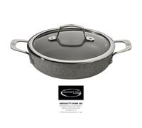 Ballarini Sauteuse Salina – En aluminium, antiadhésive, induction 24 cm, avec couvercle – Gris