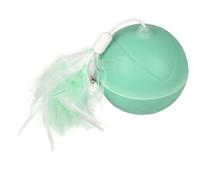 Flamingo Jouet pour Chat LED Balle Magic Mechta 2in1 Avec USB + Plume Vert, Neuf