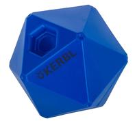 Covalliero Balle de friandises et d'activité pour chevaux, balle de jeu, bleu, diamètre 25 cm, ouverture d'alimentation 3 cm, remplible, robuste, durable